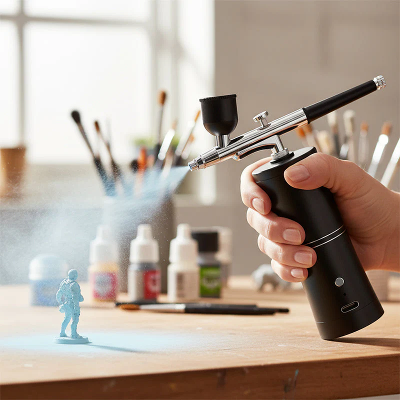 ⚡ Blitzangebot nur für 3 Stunden 🛠️ Kabelloses tragbares Airbrush-Set mit Kompressor